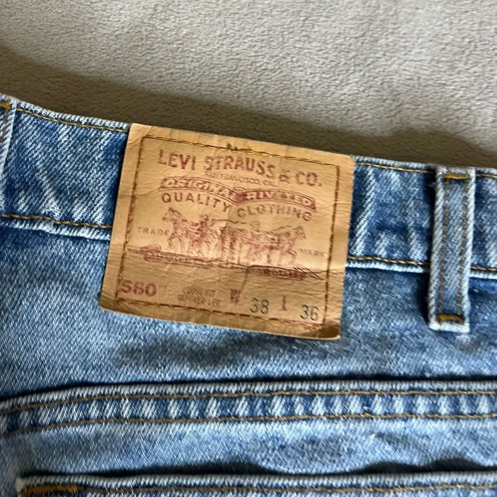Vintage 560 Levi’s Made in Usa Size W38 L36 Loose Fit Tapered Leg Men’s